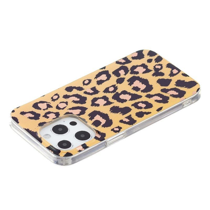 Hülle Für iPhone 15 Pro Leopardenmuster
