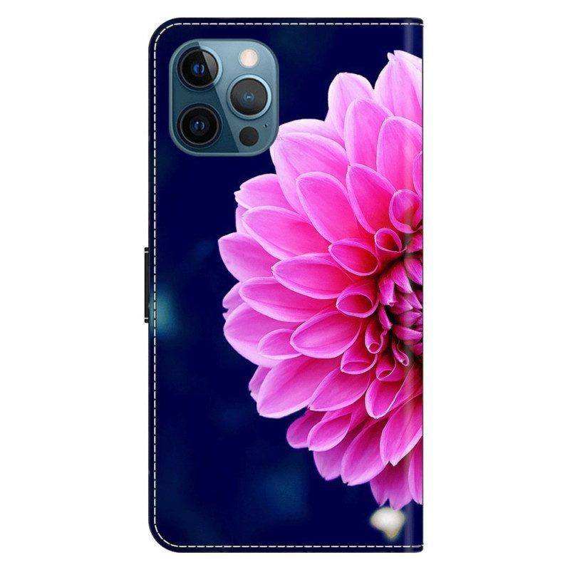 Lederhüllen Für iPhone 15 Pro Eine Blume