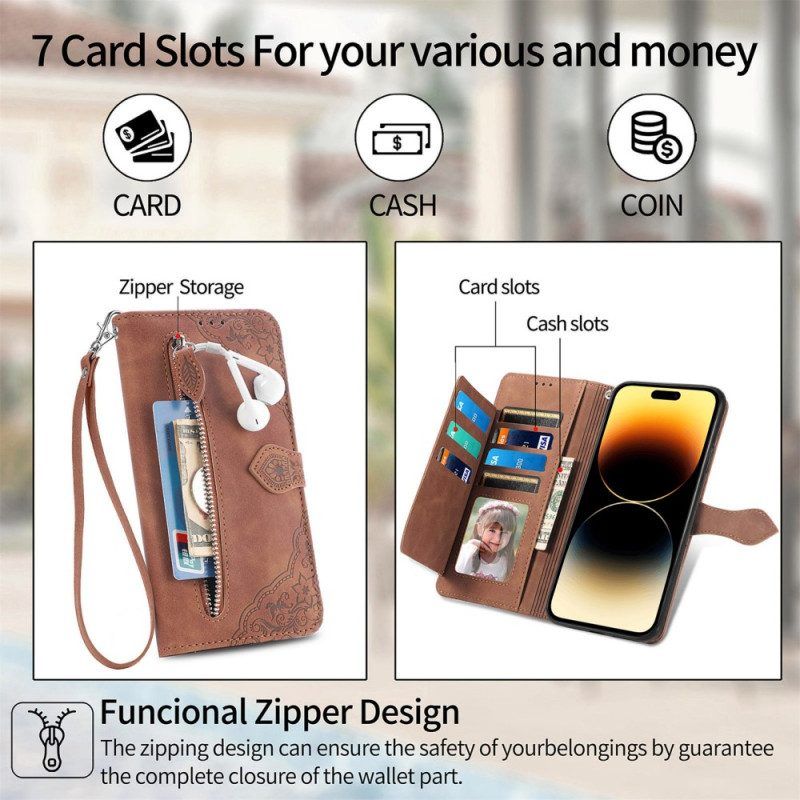 Lederhüllen Für iPhone 15 Pro Geldbörse Optimierte Spitzenbrieftasche