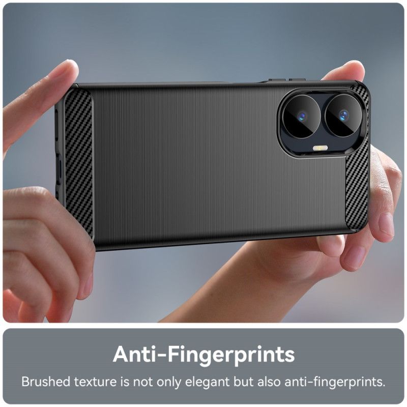 Hülle Realme C55 Gebürstete Kohlefaser