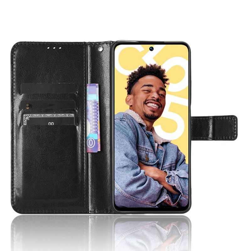 Lederhüllen Für Realme C55 Armband Aus Auffälligem Kunstleder