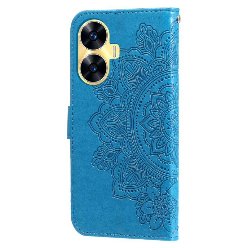 Lederhüllen Realme C55 Armband Mit Blumenmuster