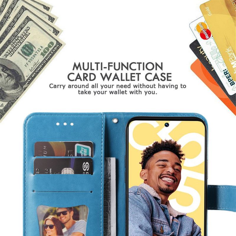 Lederhüllen Realme C55 Armband Mit Blumenmuster