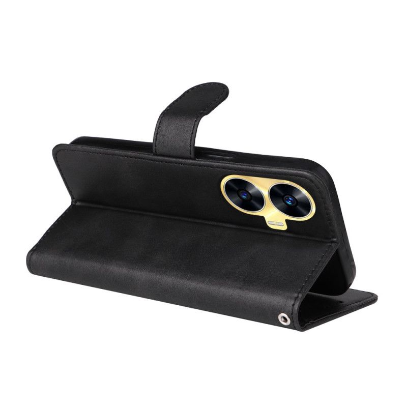 Lederhüllen Realme C55 Armband Mit Lederstruktur