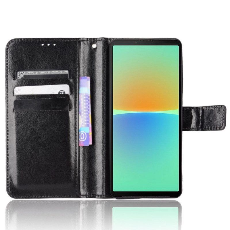 Flip Case Für Sony Xperia 10 IV Auffälliges Kunstleder