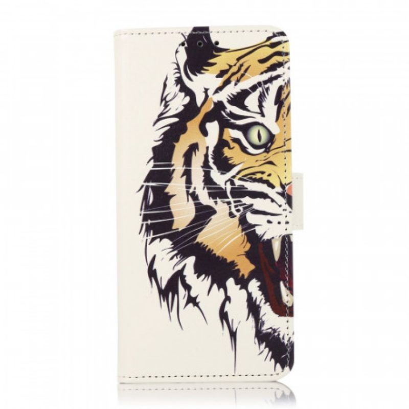 Flip Case Für Sony Xperia 10 IV Wilder Tiger