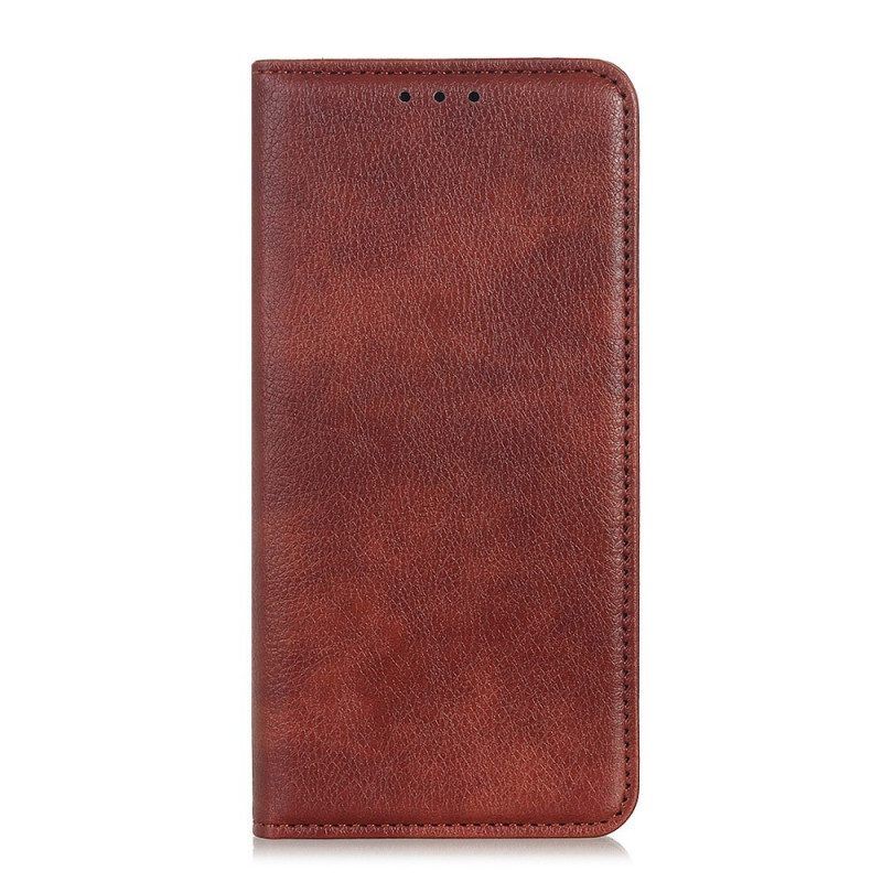 Schutzhülle Für Sony Xperia 10 IV Flip Case Litschi-spaltleder