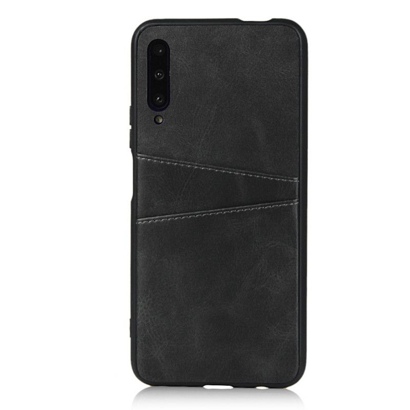 Hülle Honor 9X Pro Schwarz Doppelter Kartenhalter Mit Ledertextur