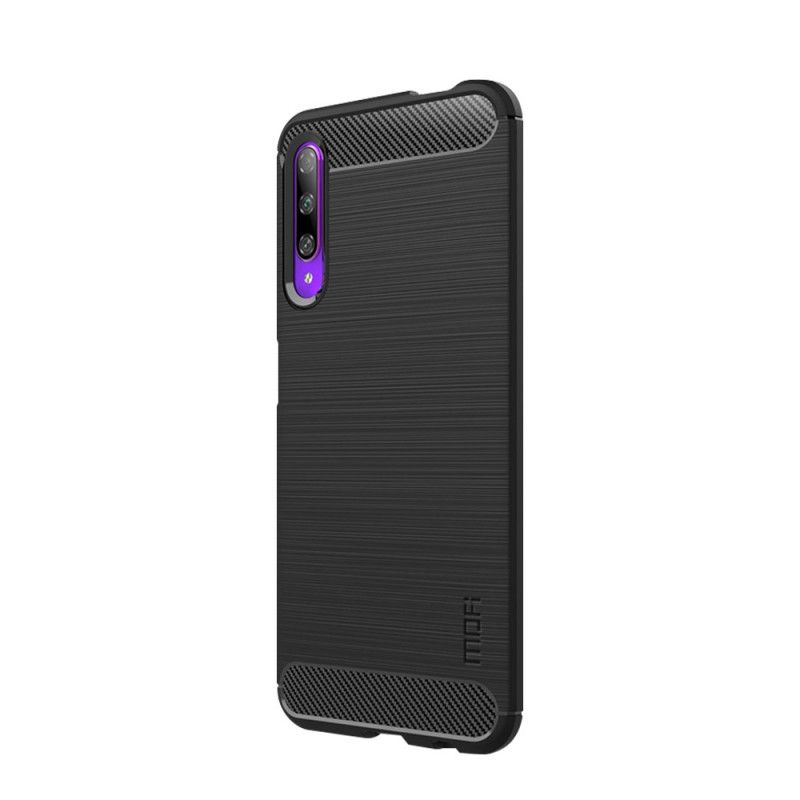 Hülle Honor 9X Pro Schwarz Gebürstete Mofi-Kohlefaser