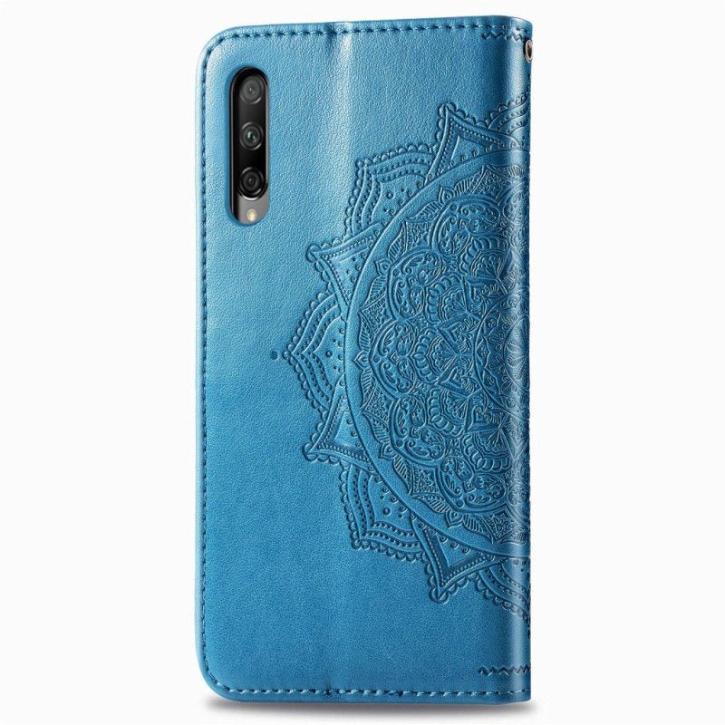 Lederhüllen Honor 9X Pro Schwarz Mandala Mittleren Alters