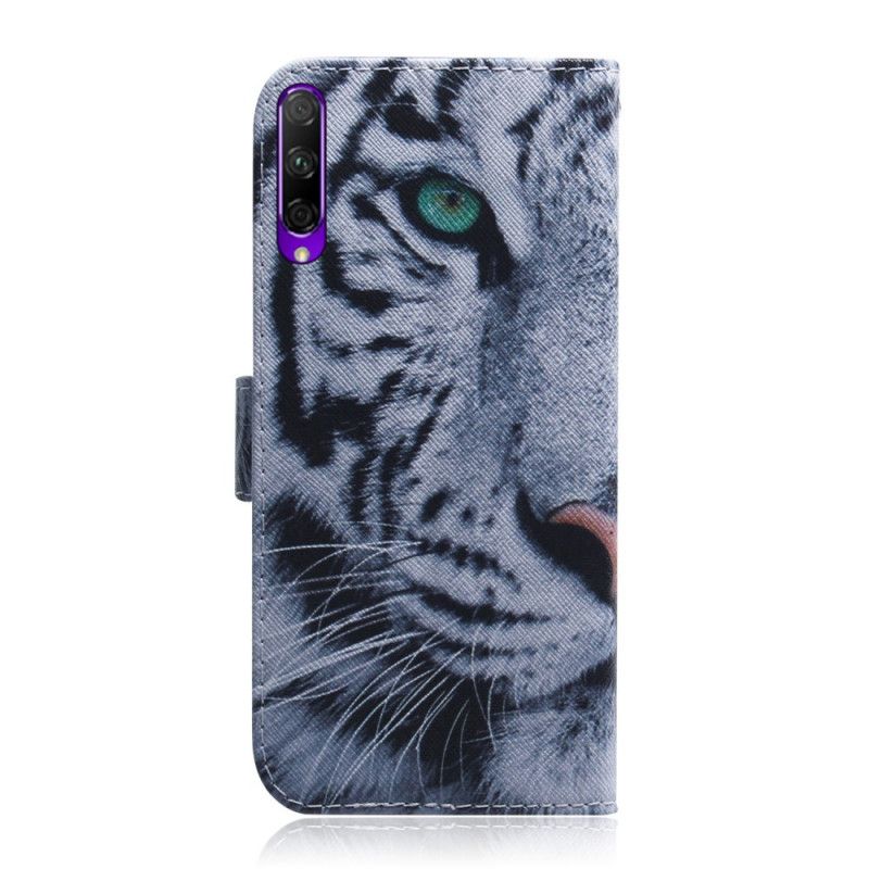 Lederhüllen Honor 9X Pro Weißer Tiger