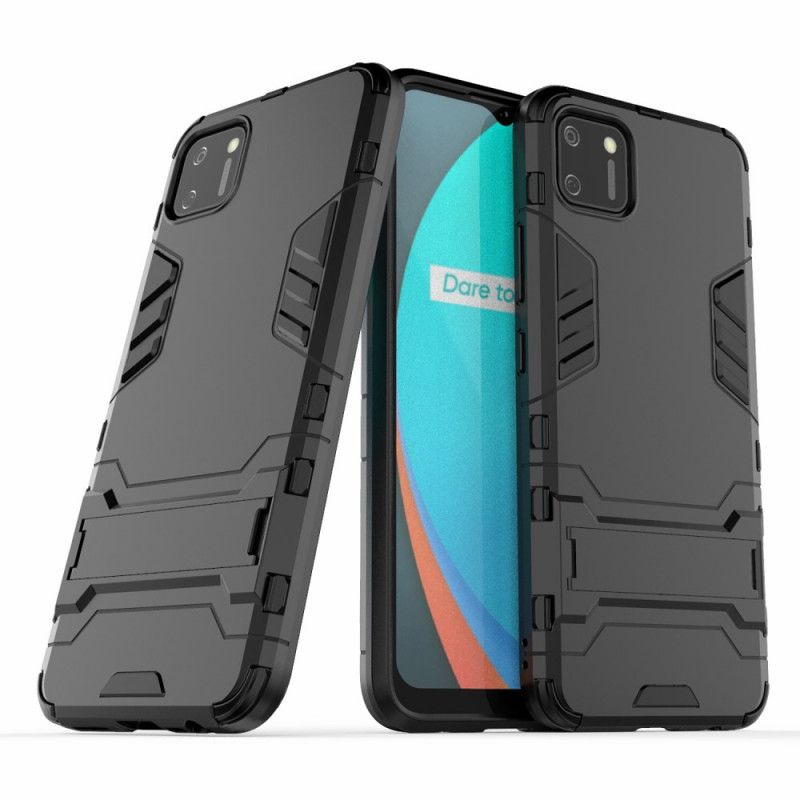 Hülle Realme C11 Schwarz Extrem Widerstandsfähige Zunge