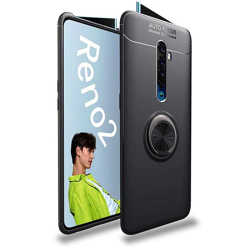 Hülle Für Oppo Reno 2 Schwarz Drehring