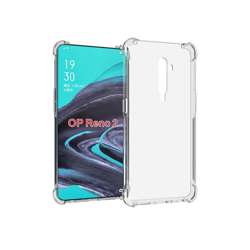 Hülle Für Oppo Reno 2 Transparente Verstärkte Ecken