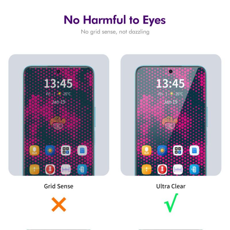 Anti-spionage-displayschutzfolie Aus Gehärtetem Glas Für Realme C67