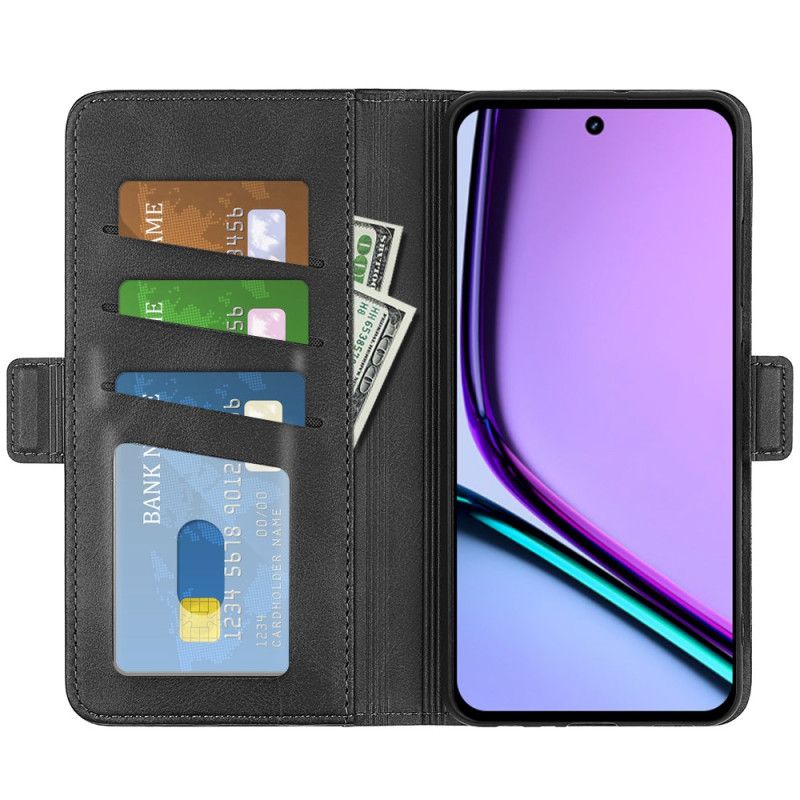 Lederhüllen Für Realme C67 Doppelverschluss