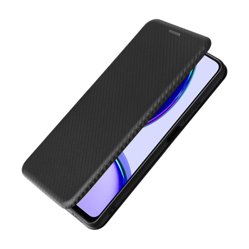 Flip Case Realme C53 Kohlefaser