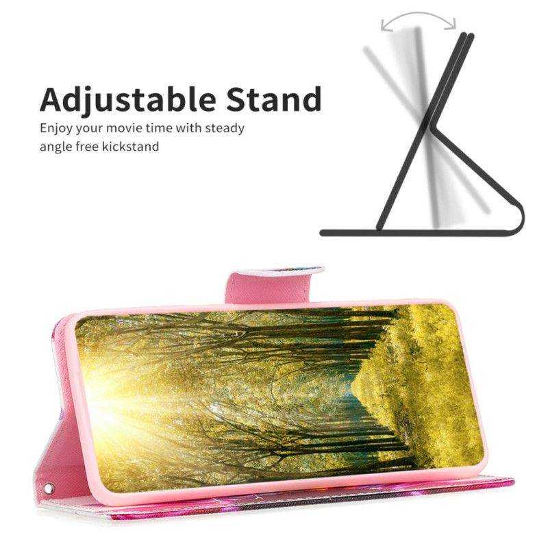 Lederhüllen Realme C53 Handyhülle Aquarellblume