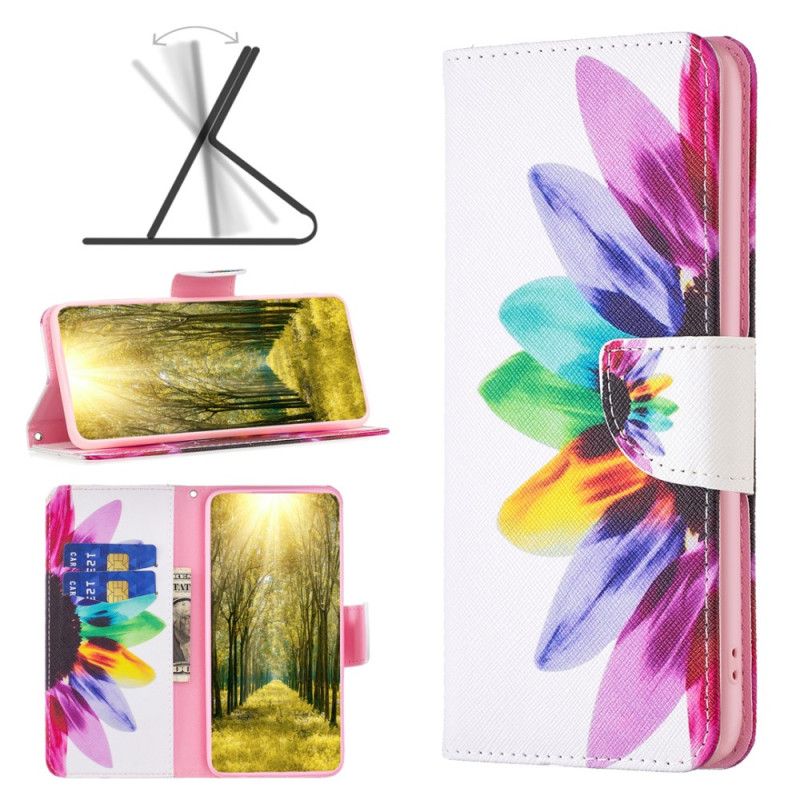 Lederhüllen Realme C53 Handyhülle Aquarellblume