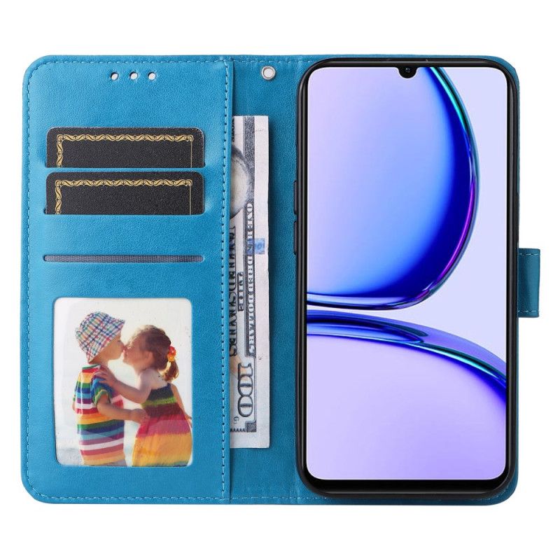 Lederhüllen Realme C53 Handyhülle Mandala Mit Riemen