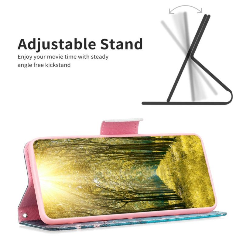 Lederhüllen Realme C53 Handyhülle Pflaumenblüten