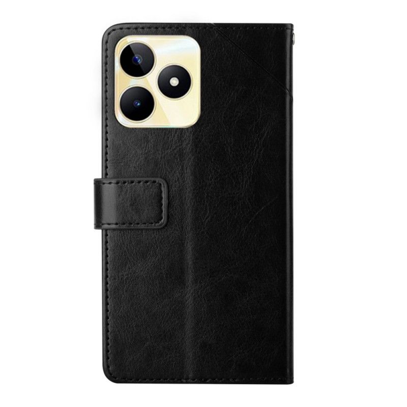 Lederhüllen Realme C53 Handyhülle Y-design Mit Riemen
