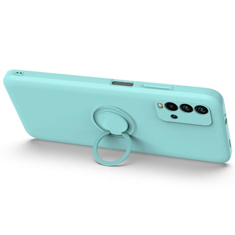 Hülle Für Xiaomi Redmi 9t Flüssigsilikonring Und Lanyard