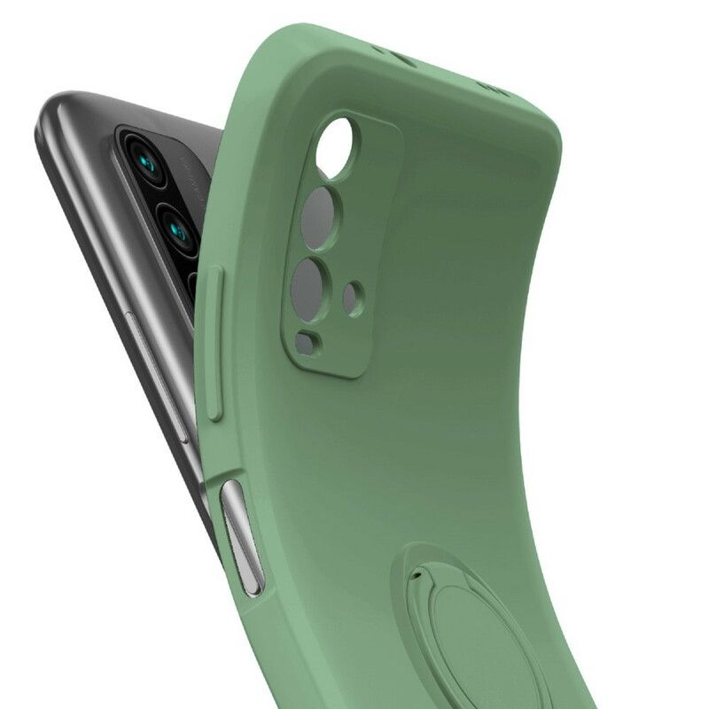 Hülle Für Xiaomi Redmi 9t Flüssigsilikonring Und Lanyard