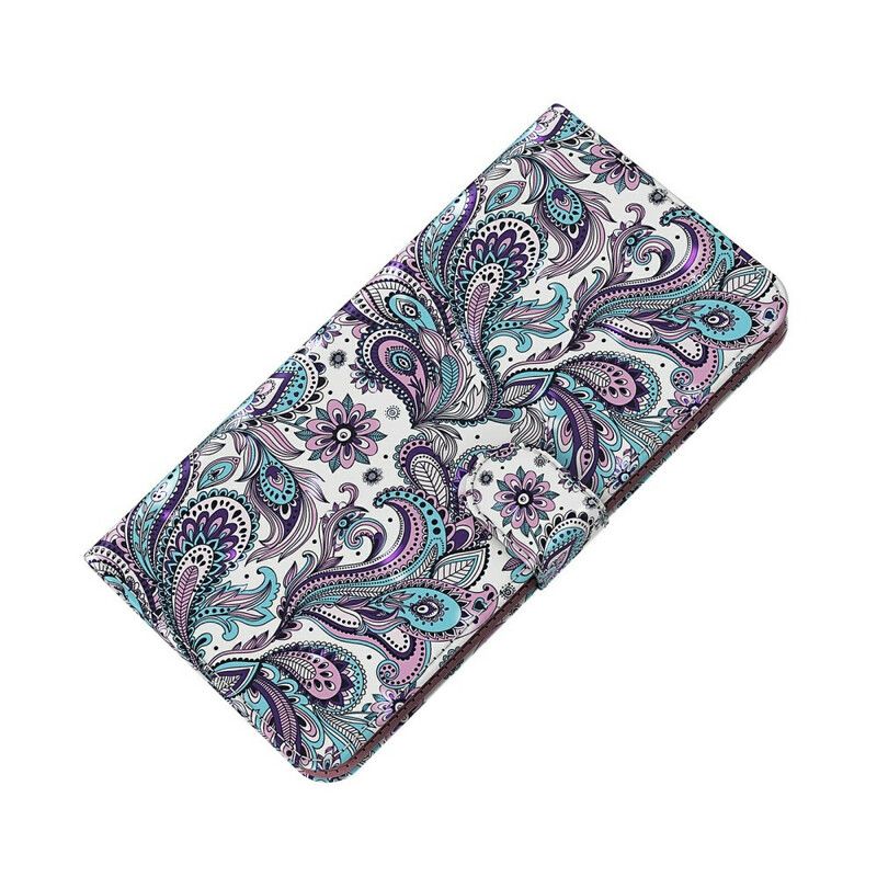 Lederhüllen Xiaomi Redmi 9t Handyhülle Blumenmuster