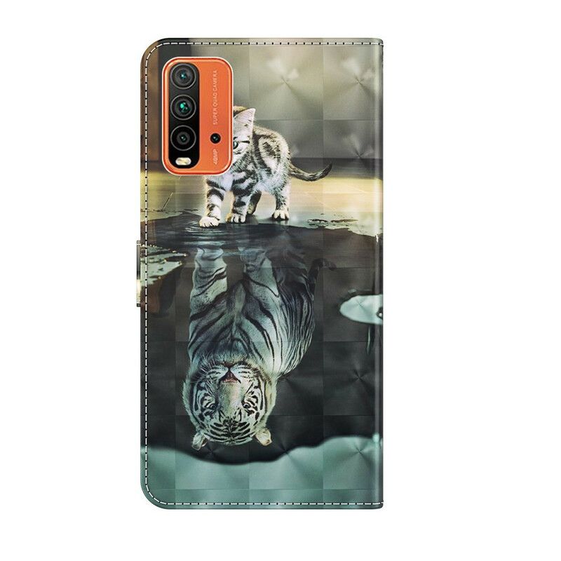 Lederhüllen Xiaomi Redmi 9t Handyhülle Ernst Der Tiger
