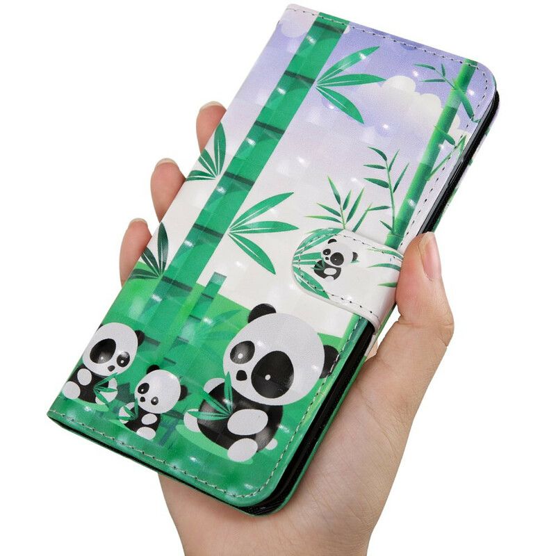 Lederhüllen Xiaomi Redmi 9t Lichtpunkt-pandas