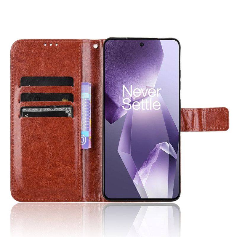 Lederhüllen Für Oneplus 13r Auffälliges Kunstleder