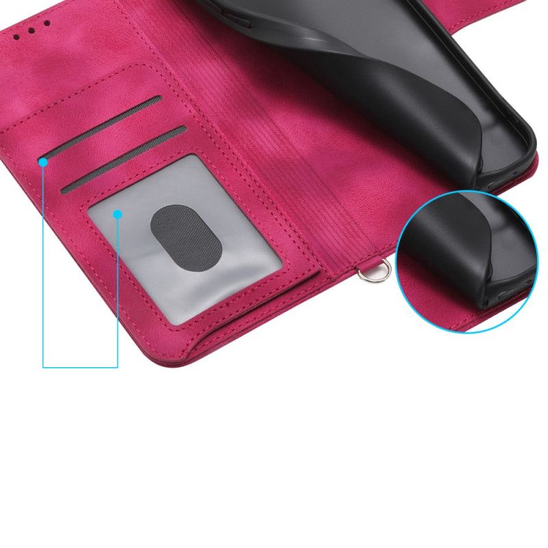 Lederhüllen Oneplus 13r Handyhülle Geldbörse In Wildleder-spitzenoptik Mit Riemen Und Schulterriemen