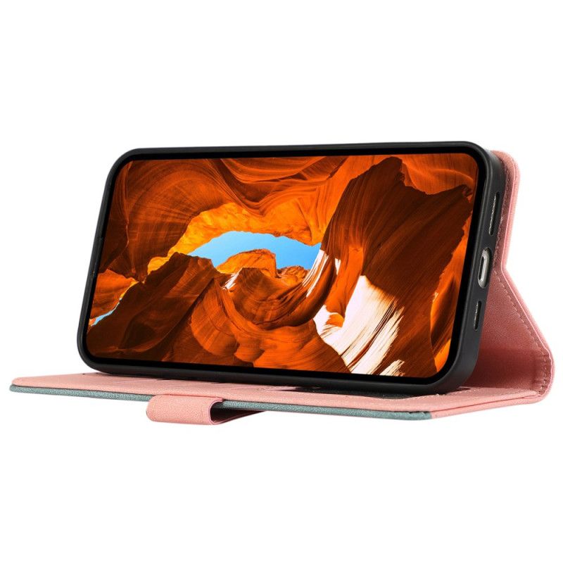 Lederhüllen Oneplus 13r Handyhülle Zweifarbiges Abeel