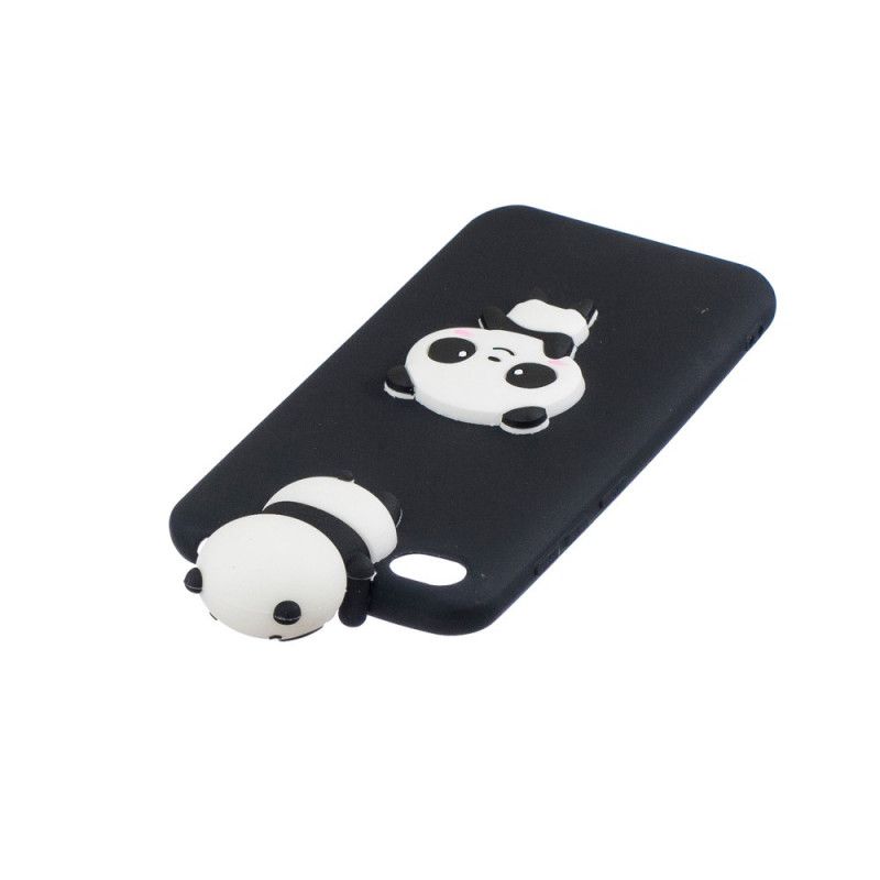 Hülle Xiaomi Redmi Go Schwarz Mein 3D-Panda