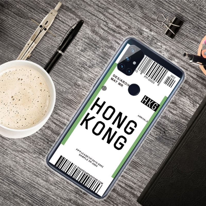 Hülle OnePlus Nord N10 Handyhülle Bordkarte Nach Hongkong