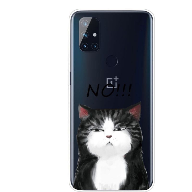 Hülle OnePlus Nord N10 Handyhülle Die Katze. Die Nein Sagt