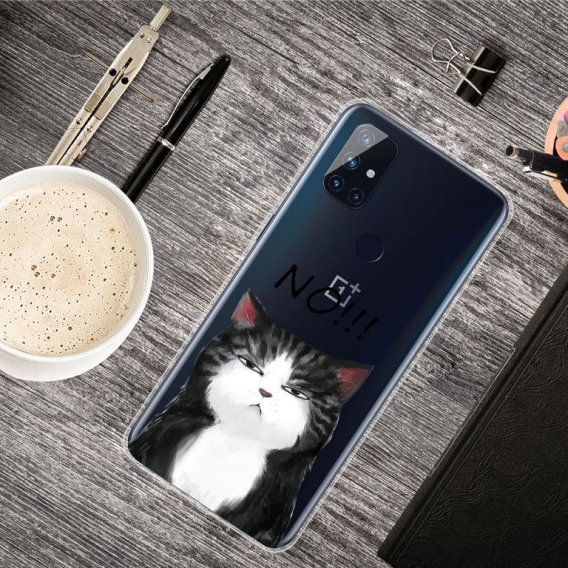Hülle OnePlus Nord N10 Handyhülle Die Katze. Die Nein Sagt