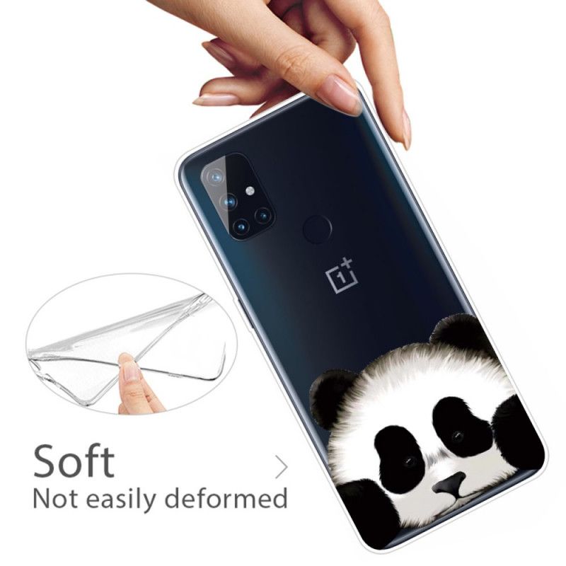 Hülle OnePlus Nord N10 Handyhülle Transparenter Panda