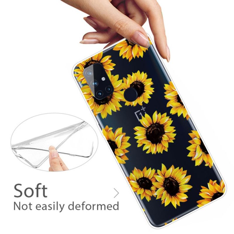 Hülle OnePlus Nord N10 Sonnenblumen