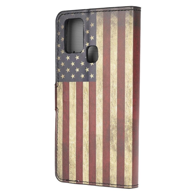 Lederhüllen OnePlus Nord N10 Amerikanische Flagge