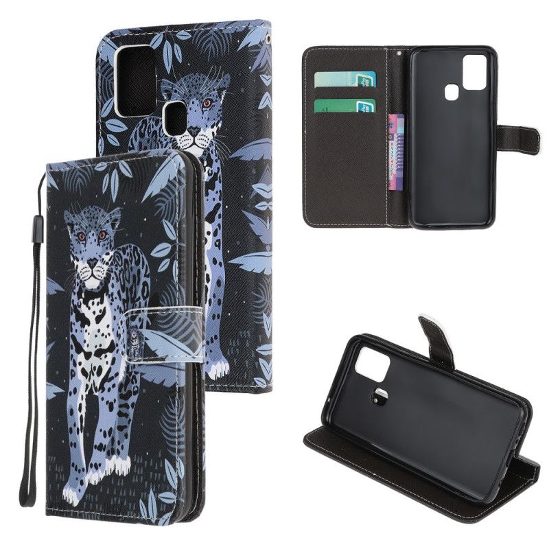 Lederhüllen OnePlus Nord N10 Leopard Mit Tanga