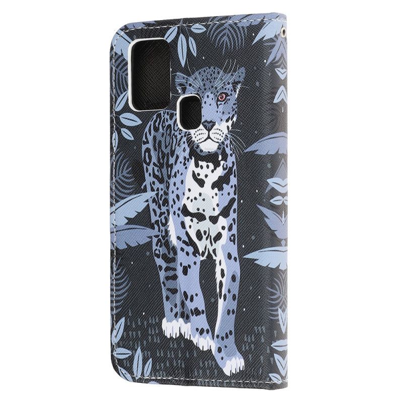 Lederhüllen OnePlus Nord N10 Leopard Mit Tanga