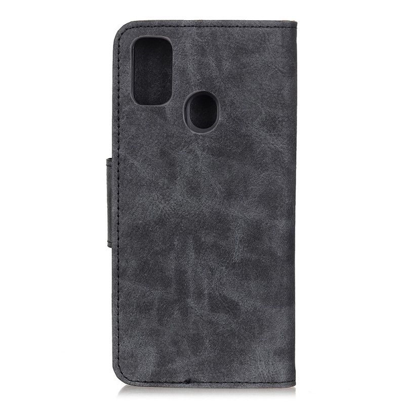 Lederhüllen OnePlus Nord N10 Schwarz Vintage Spaltleder