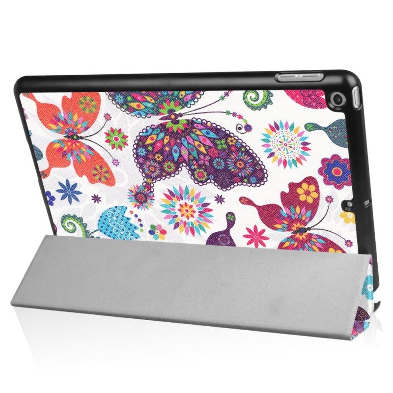 Lederhüllen iPad (9.7") Handyhülle Schmetterlinge Und Blumen