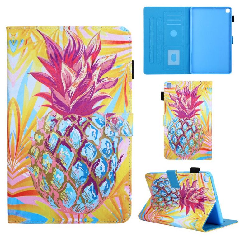 Lederhüllen Für Samsung Galaxy Tab A 8" (2019) Orange Ananas