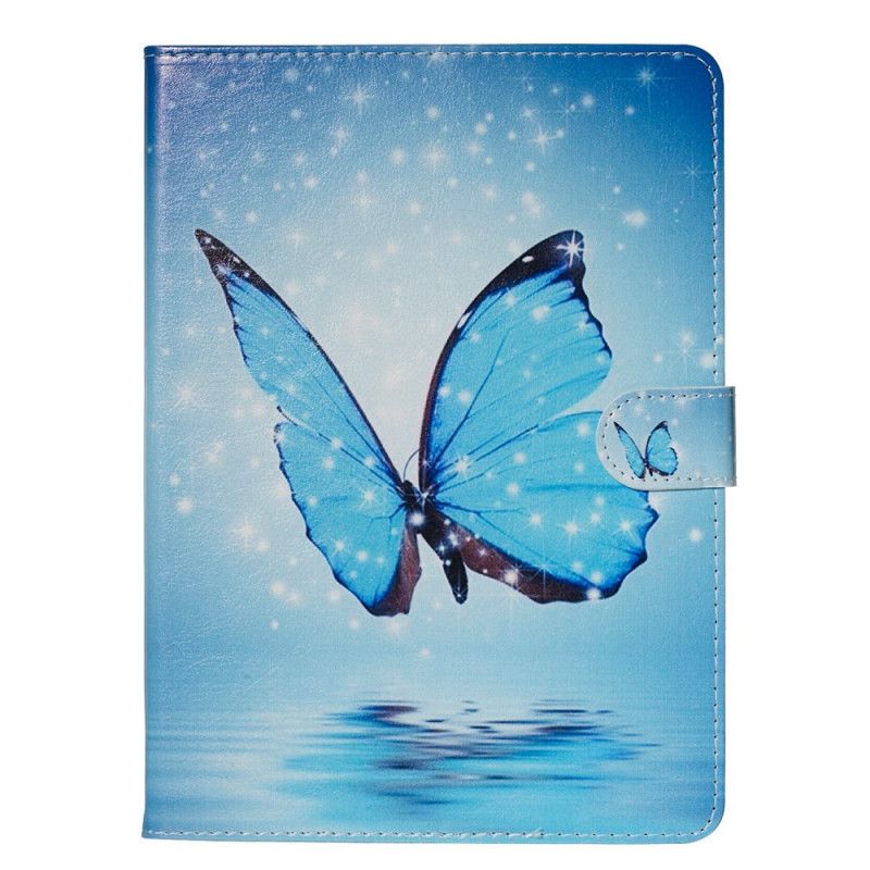 Lederhüllen Samsung Galaxy Tab A 8" (2019) Blauer Schmetterling