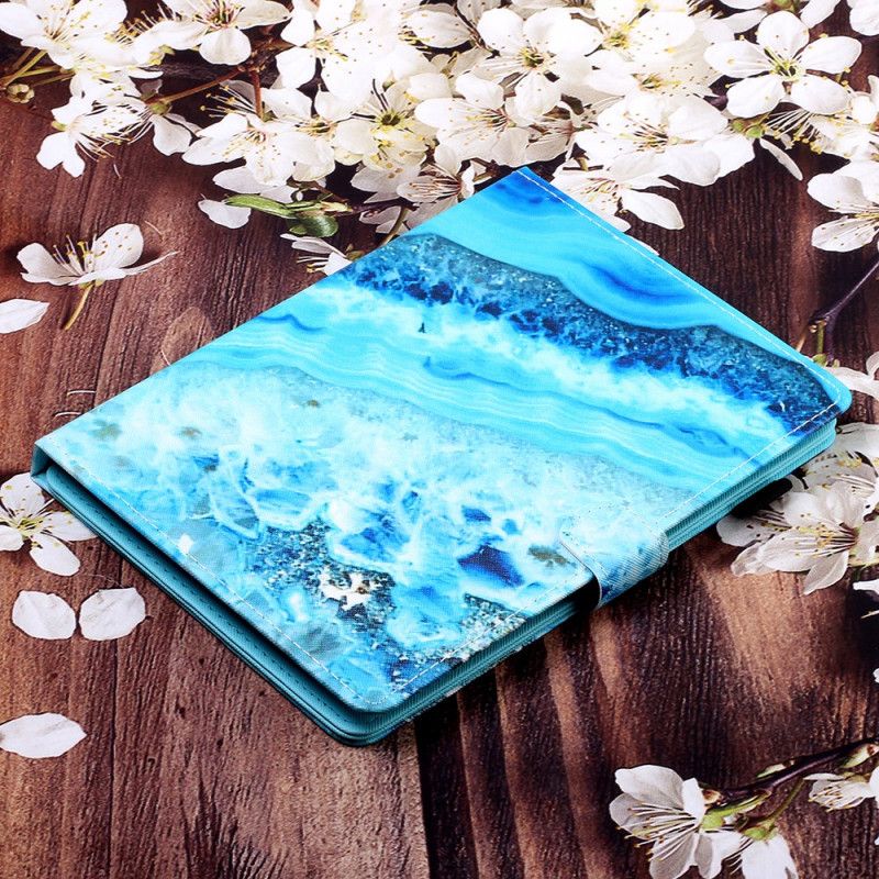 Lederhüllen Samsung Galaxy Tab A 8" (2019) Blauer Stein