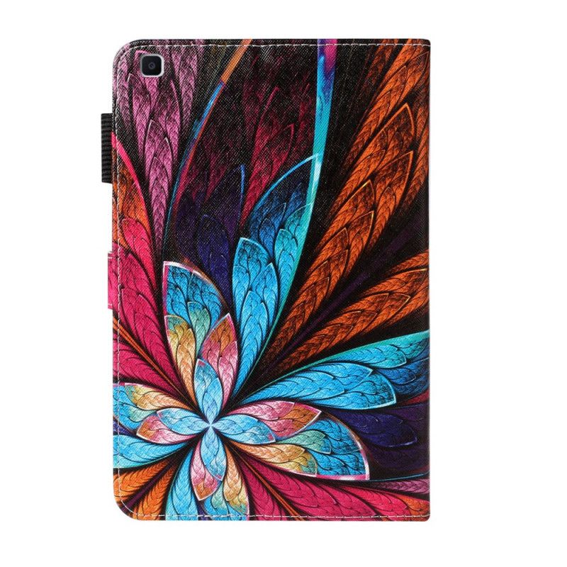 Lederhüllen Samsung Galaxy Tab A 8" (2019) Farbige Blütenblätter