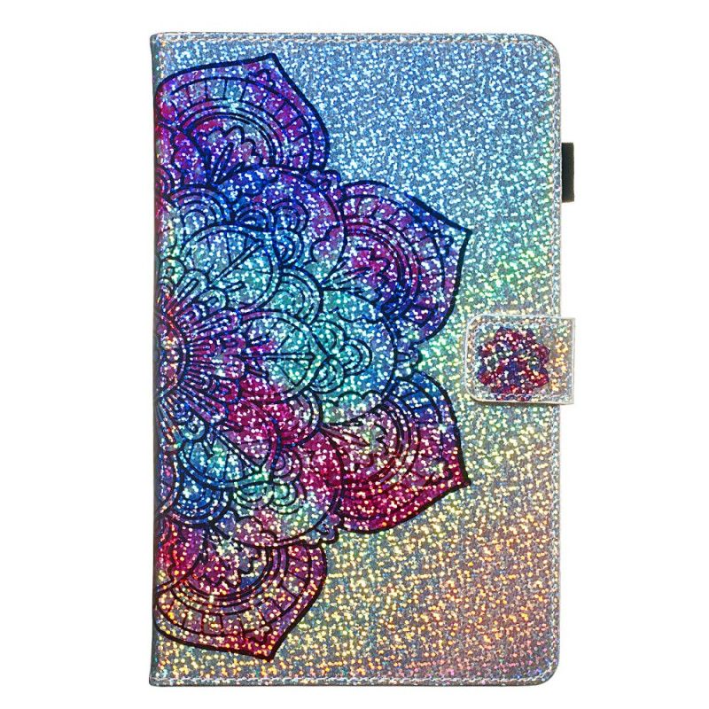 Lederhüllen Samsung Galaxy Tab A 8" (2019) Glitzermandala